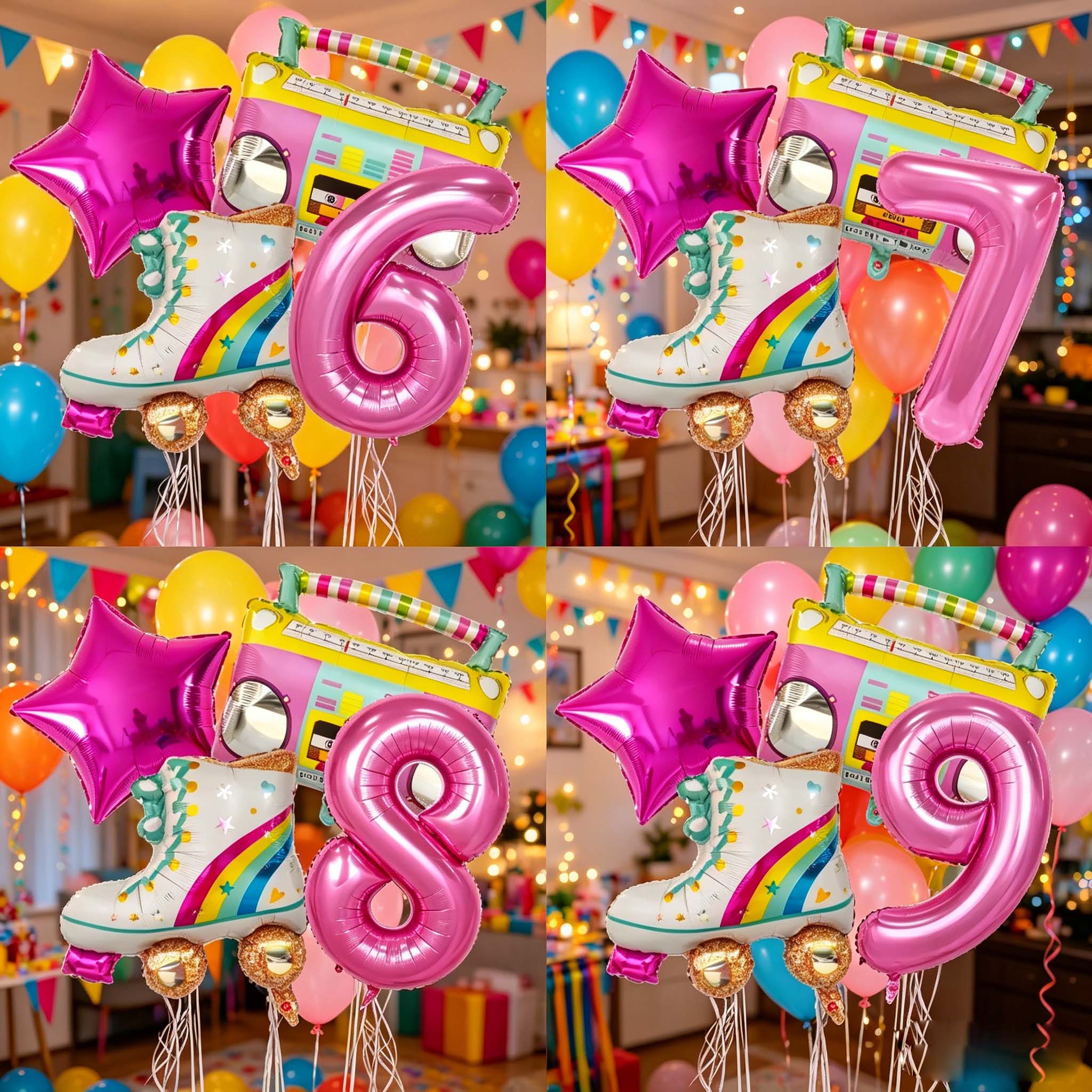 4pcs 32inch Number Balloon Rad - đánh giá và giá Kids Education Number