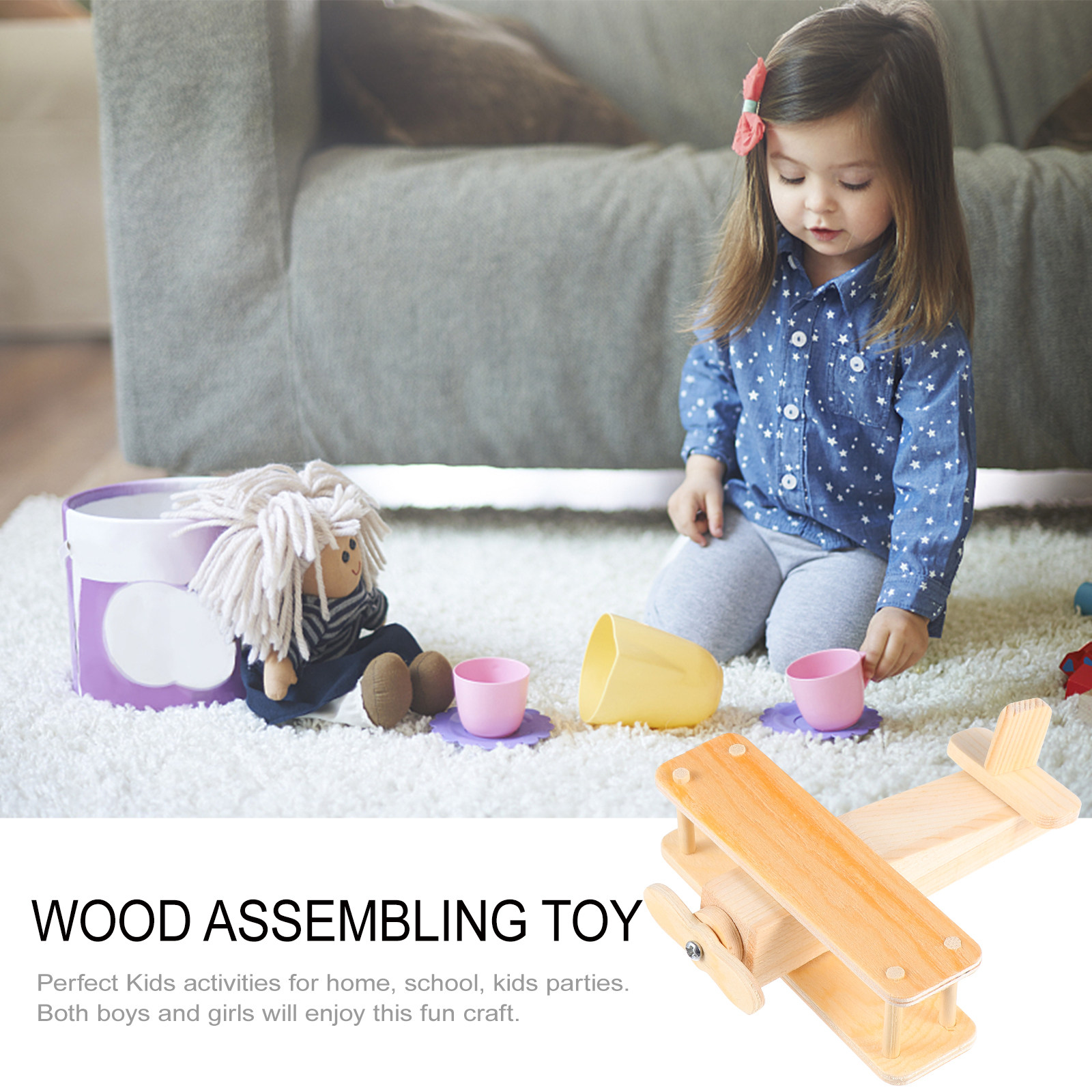 1Set Wooden Glider DIY Assembl - đánh giá và giá Kids Education Activities
