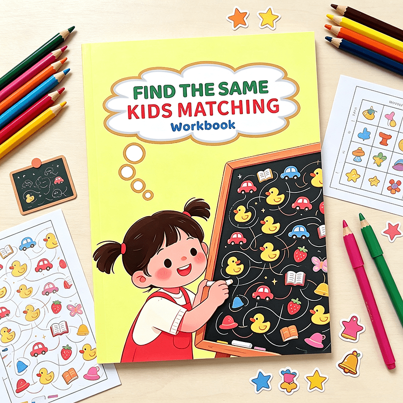 Find The Same Matching Workboo - đánh giá và giá Kids Education Activities